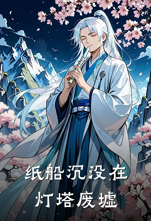 纸船沉没在灯塔废墟